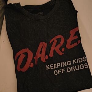 Stone Washed Black D.A.R.E. Graphic T-Shirt